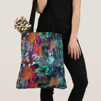 Bolso De Tela Graffiti Wall and Spray Paint Splatt