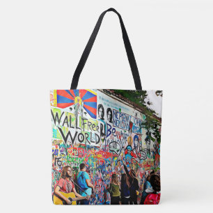Bolso De Tela Graffiti Wall Street Tote de músicos y artistas