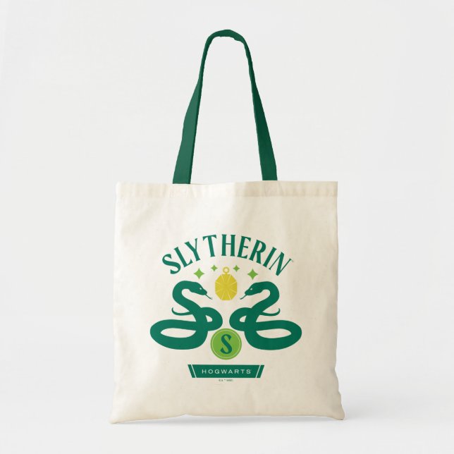 Bolso De Tela Gráfica de bloqueo de serpiente doble SLYTHERIN™ H (Frente)
