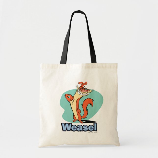 Bolso De Tela Gráfica de carácter de Weasel Orgulloso (Frente)