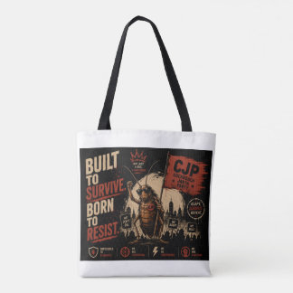 Bolso De Tela Gráfica de Cucaracha Construida para Sobrevivir, N