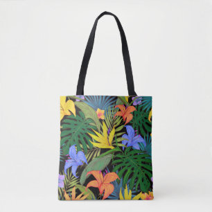 Bolso De Tela Gráfica de flor tropical Hawai Aloha