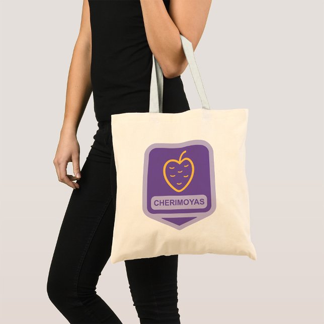 Bolso De Tela Gráfica de frutas Cherimoya única personalizable (Subido por el creador)