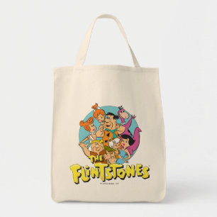 Bolso De Tela Gráfica de la familia Flintstone and Rubbles