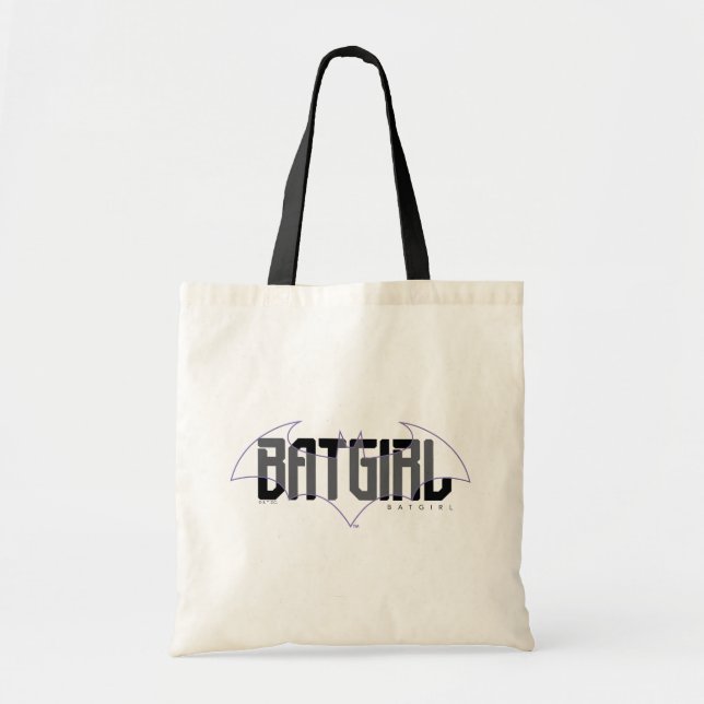 Bolso De Tela Gráfica de nombre de alta tecnología de Batgirl (Frente)