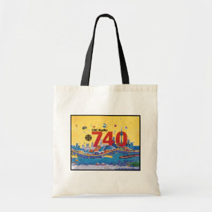 Bolso De Tela Gráfica de promoción de la CBC Radio 740 - 1980