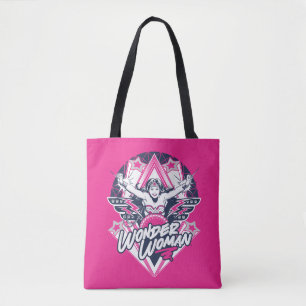Bolso De Tela Gráfica de rock retro glam de mujer maravilla