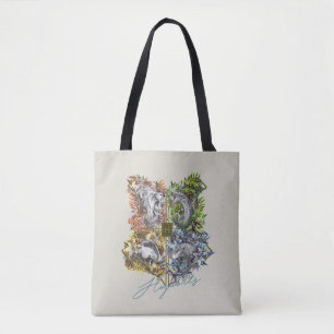Bolso De Tela Gráfica floral de la insignia HOGWARTS™
