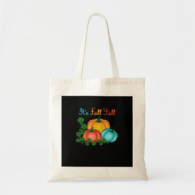 Bolso De Tela Gráfica retro de las toallas de otoño (Frente)