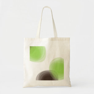 Bolso De Tela Gráfico abstracto verde, moderno, simple, floral