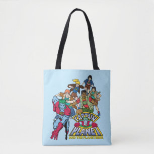 Bolso De Tela Gráfico con el logotipo de Captain Planet y el gru