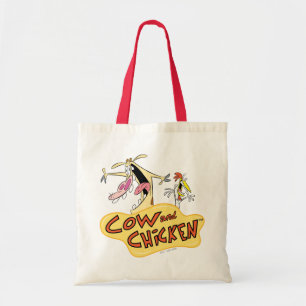 Bolso De Tela Gráfico con el logotipo de vaca y pollo