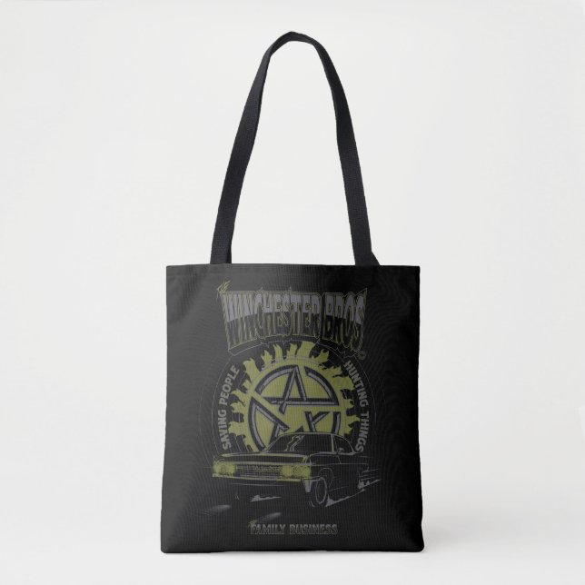 Bolso De Tela Gráfico de auto "The Winchester Bros" supernatural (Anverso)