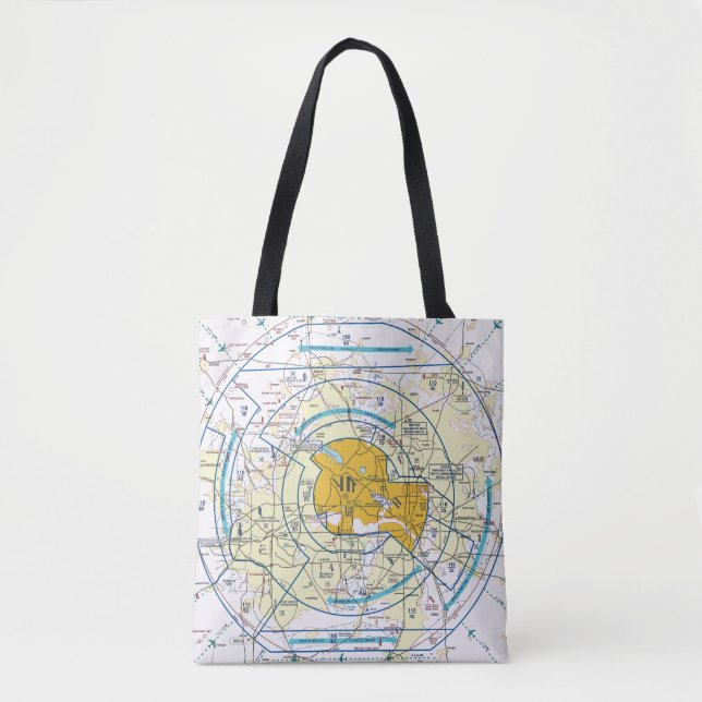 Bolso De Tela Gráfico de aviación (Anverso)