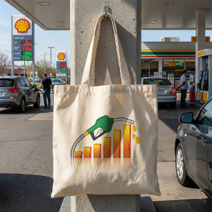 Bolso De Tela Gráfico de barras de inflación por aumento de los 