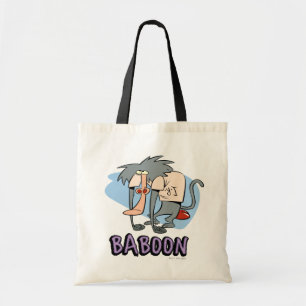 Bolso De Tela Gráfico de caracteres de Baboon de I.R.