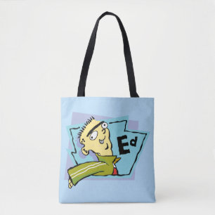 Bolso De Tela Gráfico de caracteres Ed