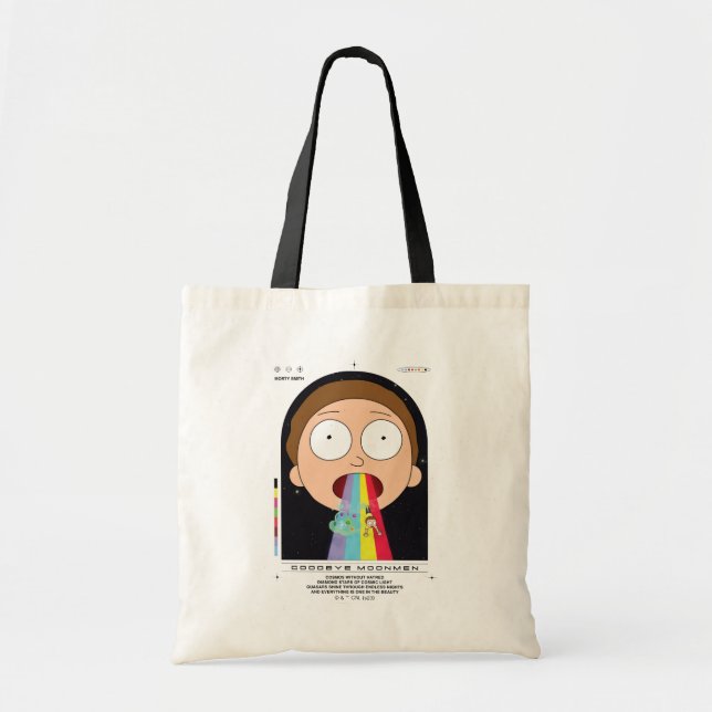 Bolso De Tela Gráfico de citas de Morty Goodbye Moonmen (Frente)