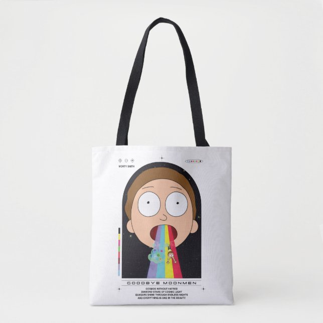 Bolso De Tela Gráfico de citas de Morty Goodbye Moonmen (Anverso)