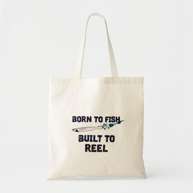 Bolso De Tela Gráfico de Cohete-Pez  (Frente)