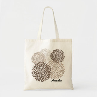 Bolso De Tela Gráfico de crisantemo moderno