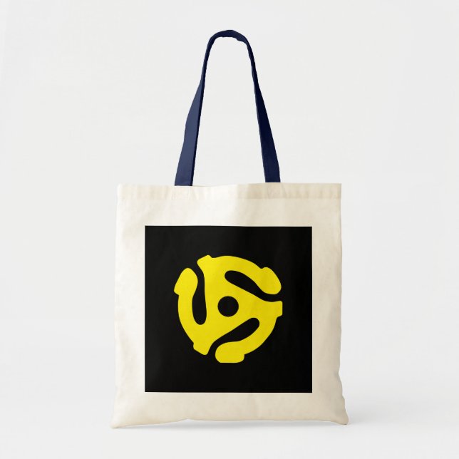 Bolso De Tela Gráfico de espaciador amarillo 45 (Frente)