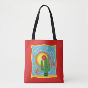 Bolso De Tela Gráfico de Frida Kahlo Cactus