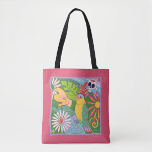 Bolso De Tela Gráfico de Frida Kahlo Parrot