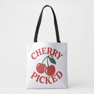 Bolso De Tela Gráfico de frutas retro trendy seleccionadas