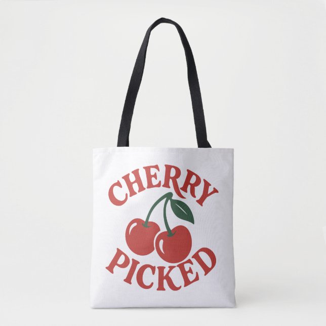 Bolso De Tela Gráfico de frutas retro trendy seleccionadas (Anverso)