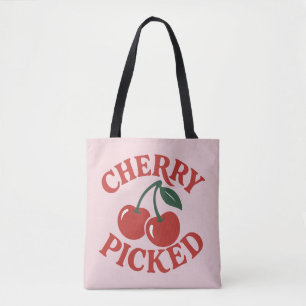 Bolso De Tela Gráfico de frutas retro trendy seleccionadas