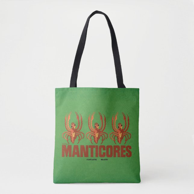 Bolso De Tela Gráfico de la cosecha de manticores de bebés (Anverso)