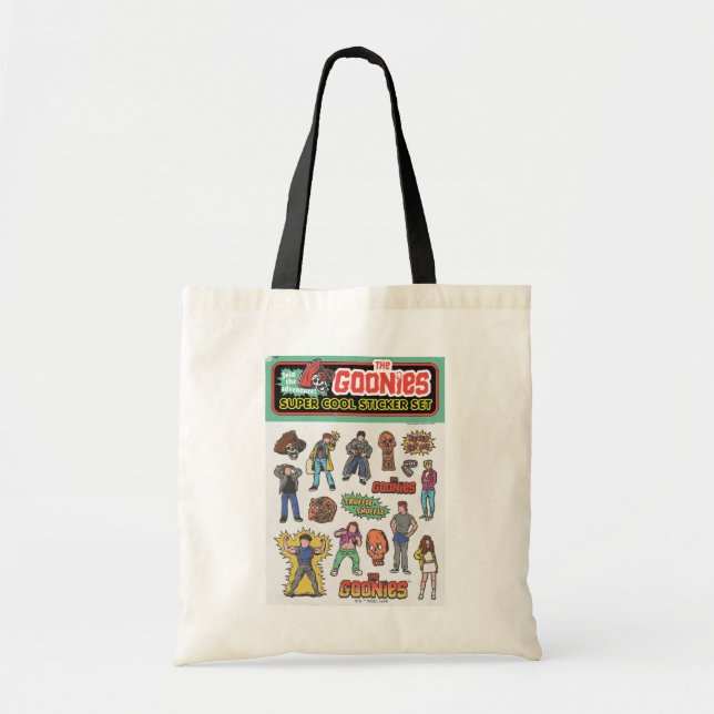 Bolso De Tela Gráfico de la hoja de Pegatinas retro de Goonies (Frente)