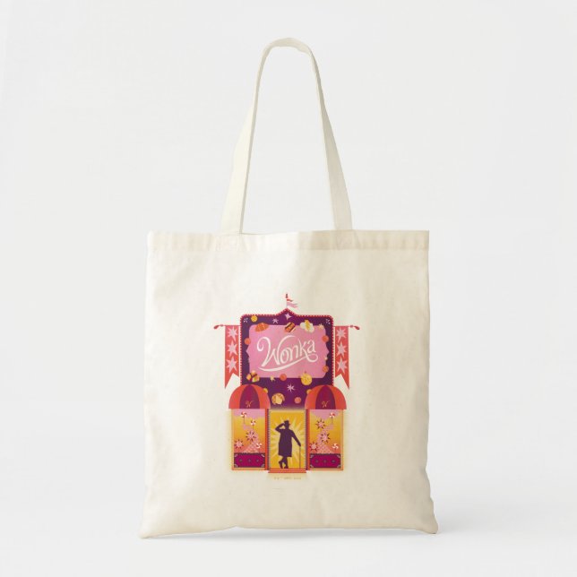 Bolso De Tela Gráfico de la tienda Wonka Candy (Frente)