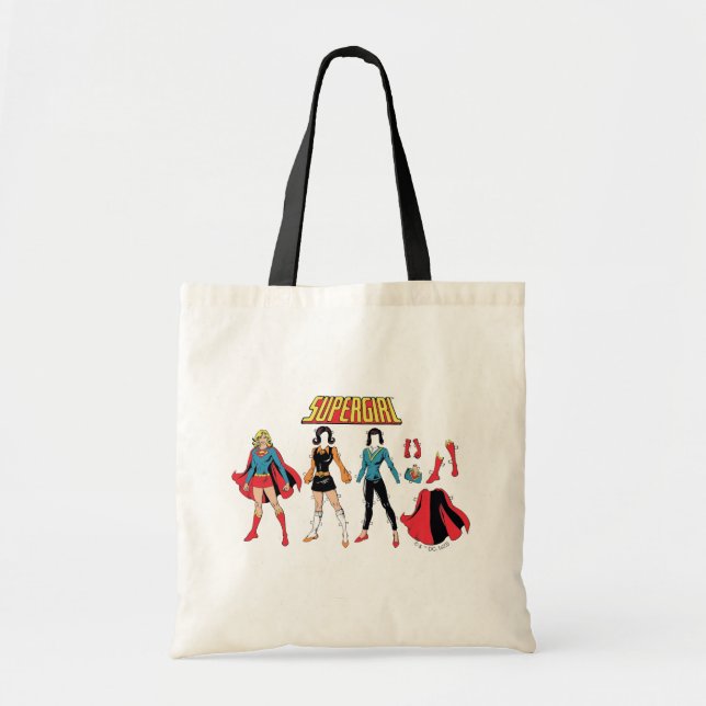Bolso De Tela Gráfico de muñeca de papel superchica (Frente)