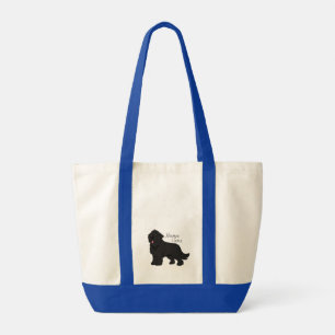 Bolso De Tela Gráfico de Newfie Lover