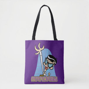 Bolso De Tela Gráfico de nombre de carácter de Mandark