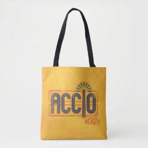 Bolso De Tela Gráfico de ortografía de Red Art Deco ACCIO™