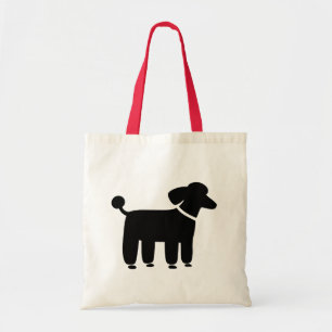 Bolso De Tela Gráfico de perro de cangrejo negro