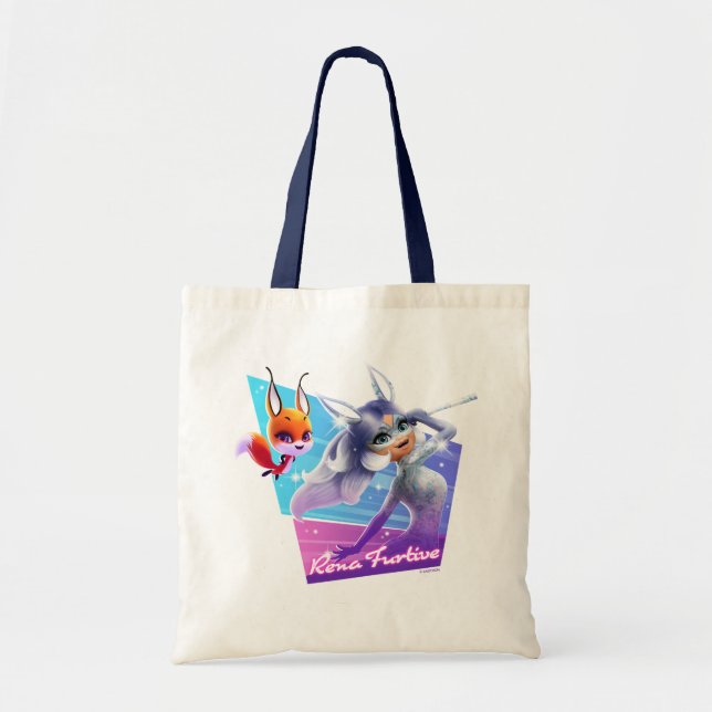 Bolso De Tela Gráfico de Rena Furtive (Frente)