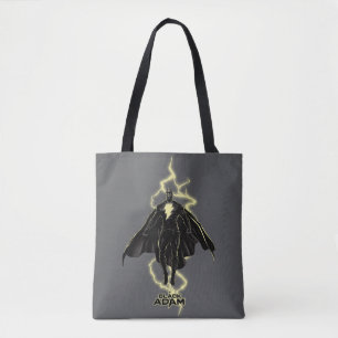 Bolso De Tela Gráfico de silueta Black Adam Lightning
