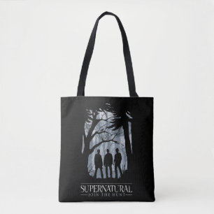 Bolso De Tela Gráfico de silueta forestal sobrenatural