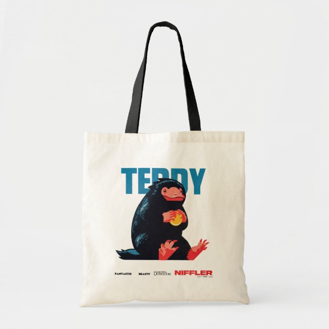 Bolso De Tela Gráfico de Teddy Vintage (Frente)