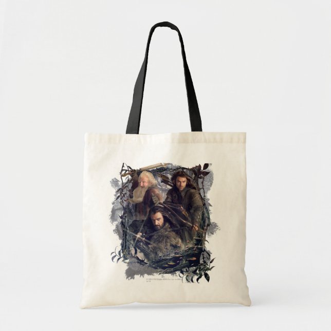 Bolso De Tela Gráfico de Thorin, Kili y Balin (Frente)