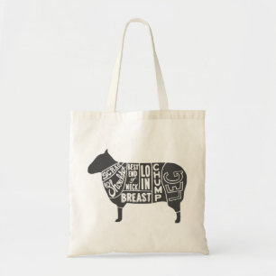Bolso De Tela Gráfico del carnicero de cordero