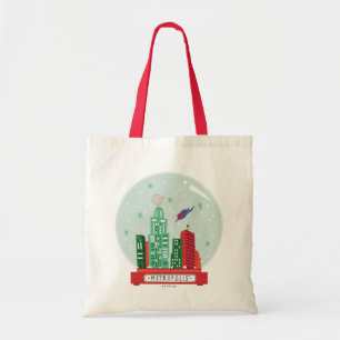 Bolso De Tela Gráfico del Globe de Nieve de Superman Metropolis