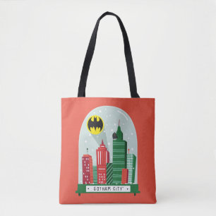 Bolso De Tela Gráfico del globo de nieve Batman Gotham City™