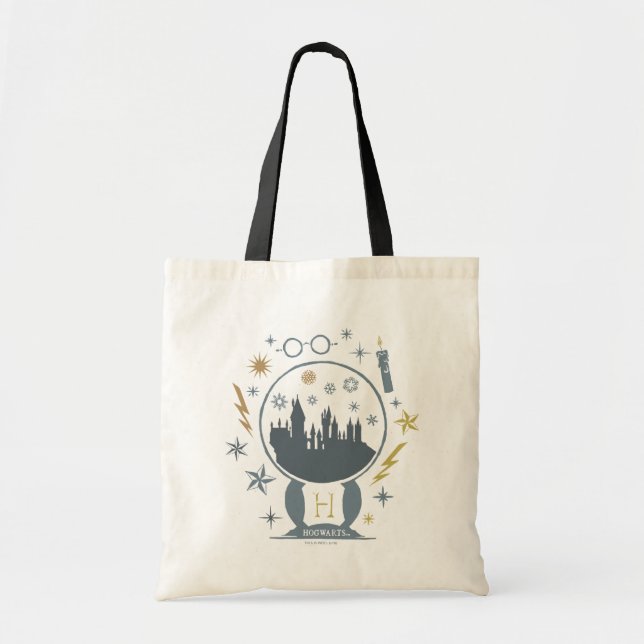 Bolso De Tela Gráfico del globo de nieve HOGWARTS™ (Frente)