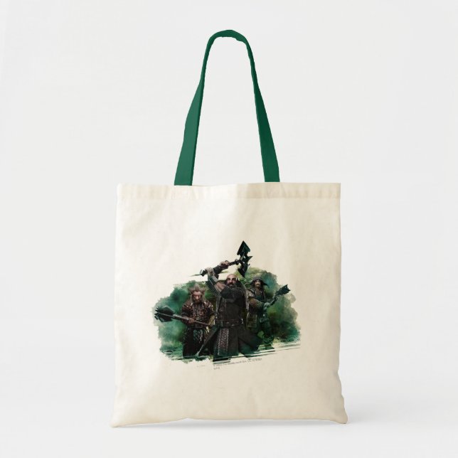 Bolso De Tela Gráfico Dwalin, Nori y Bofur (Frente)