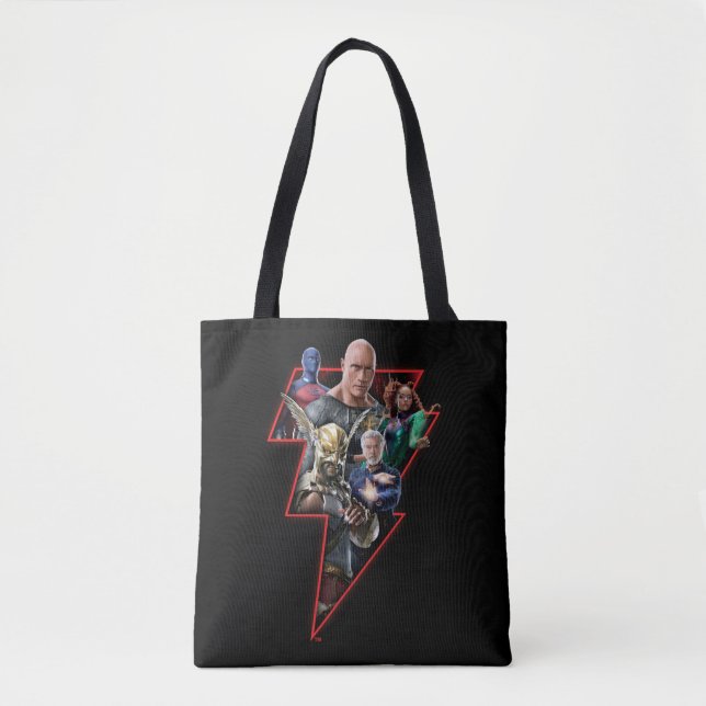 Bolso De Tela Gráfico Lightning del grupo Black Adam (Anverso)